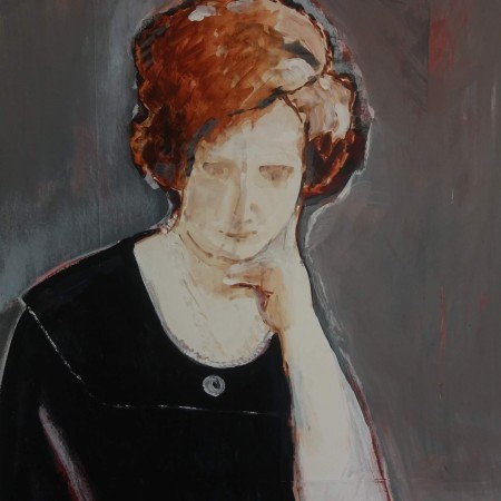 Annie (gemengde techniek op papier 70×100